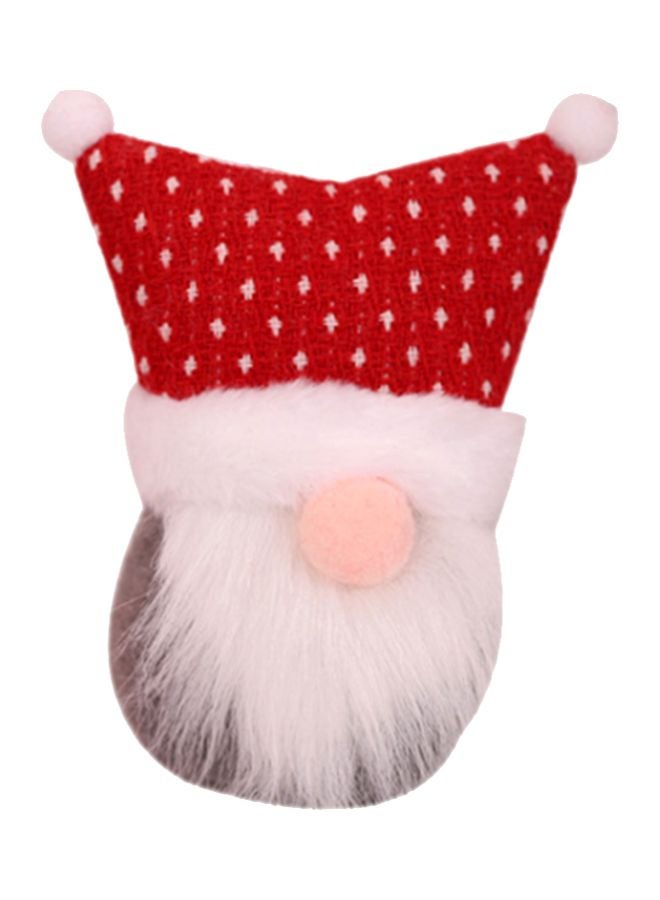 Decorative Ornament Red/White/Beige 10x13cm - Image 1
